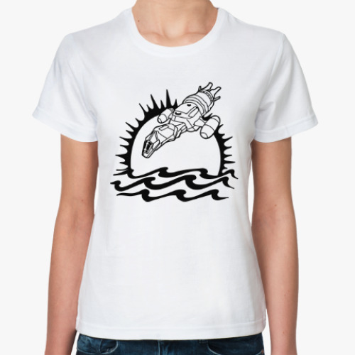 Классическая футболка с принтом Светлячок