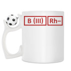 Кружка с футбольным мячиком