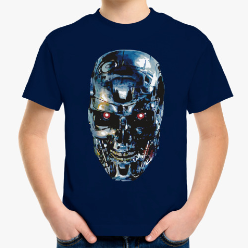Детская футболка с принтом Терминатор Т-800