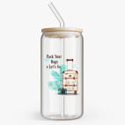 Банка с бамбуковой крышкой