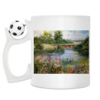 Кружка с футбольным мячиком