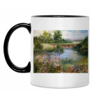 Кружка двухцветная