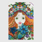 Девочка и цветы