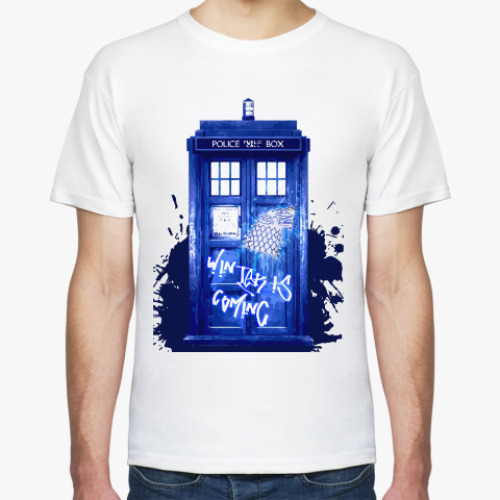 Футболка с принтом Тардис (Доктор Кто)