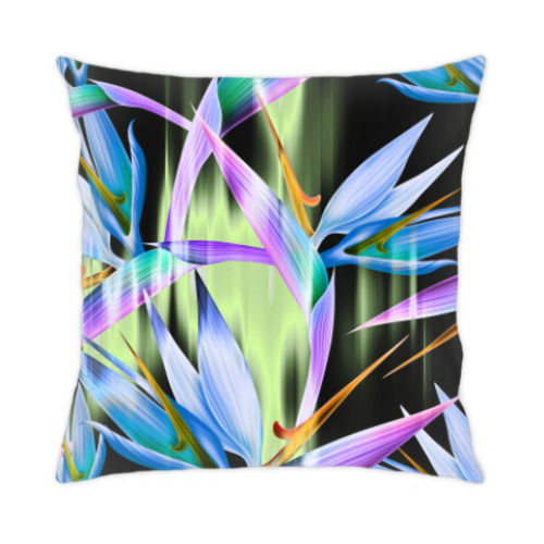 Подушка с принтом Цветы