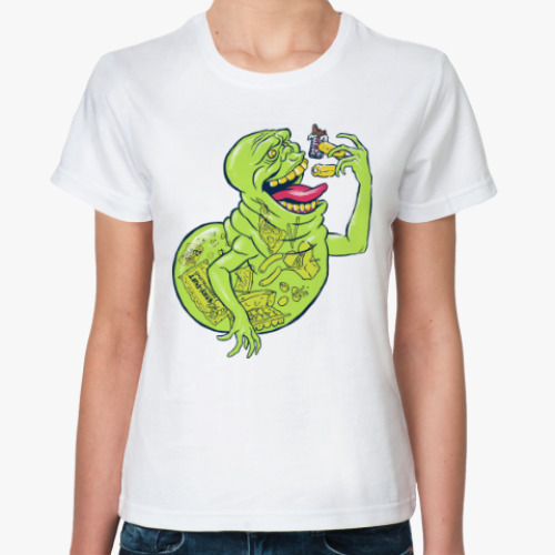 Классическая футболка с принтом Лизун