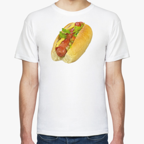 Футболка с принтом  Хот-Дог