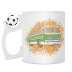 Кружка с футбольным мячиком
