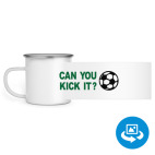 Кружка металлическая белая (круговая запечатка)