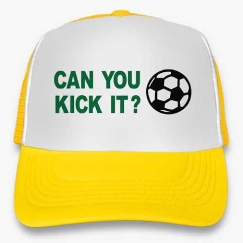 Кепка-тракер с принтом Хочешь ударить?