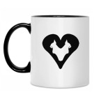 Кружка двухцветная