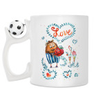 Кружка с футбольным мячиком