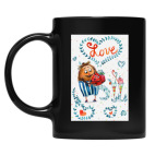 Кружка цветная UV-DTF