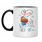 Кружка двухцветная