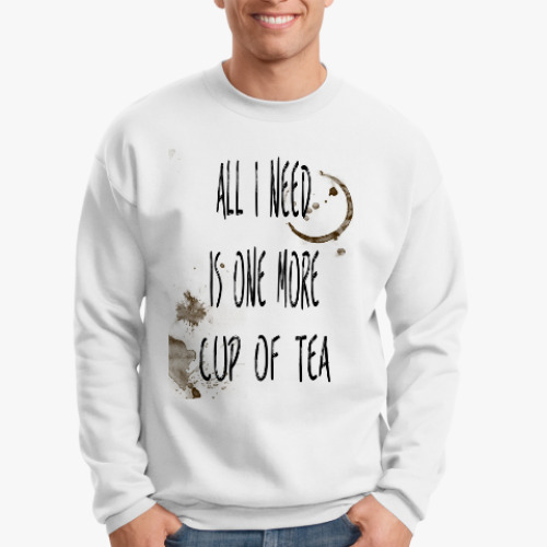 Свитшот с принтом Чашка чая