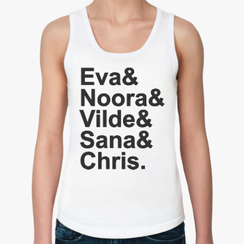 Женская майка Skam names