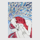 Девушка с рогами оленя