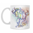 Лошадь акварелью