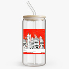 Банка с бамбуковой крышкой