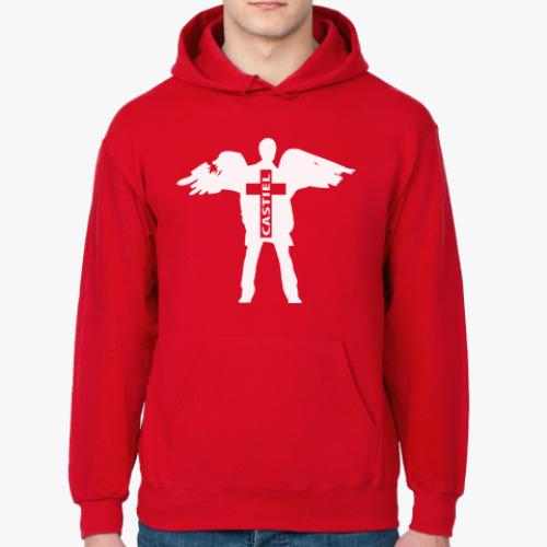 Толстовка худи с принтом Ангел Кастиэль - Supernatural