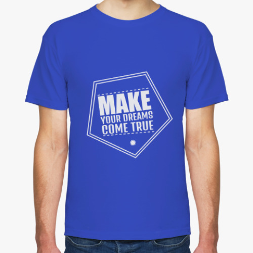 Футболка с принтом JUST DO IT. MAKE YOUR DREAMS COME TRUE