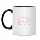 Кружка двухцветная