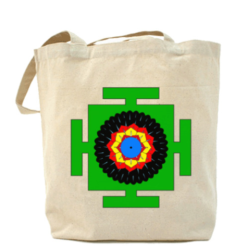 Сумка шоппер с принтом Вишну-янтра