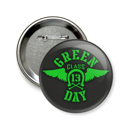 Значок 58мм с принтом Green Day