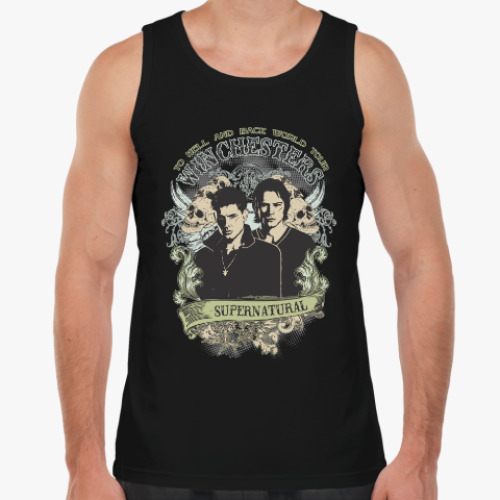 Майка с принтом Сверхъестественное Дин и Сэм