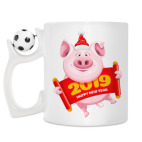 Кружка с футбольным мячиком