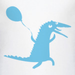 крокодил спешит на праздник