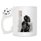 Кружка с футбольным мячиком