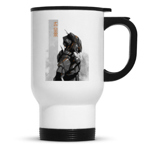 Кружка-термос с принтом Робот (robot)