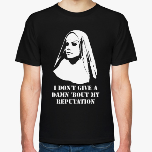 Футболка с принтом Avril Lavigne's reputation.