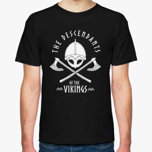 Футболка с принтом Викинги