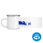 Кружка металлическая белая (круговая запечатка)