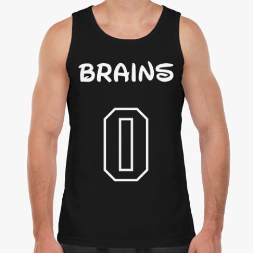 Майка с принтом Zero Brains