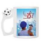 Кружка с футбольным мячиком
