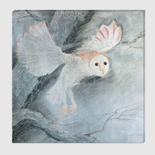 Холст с принтом Сова