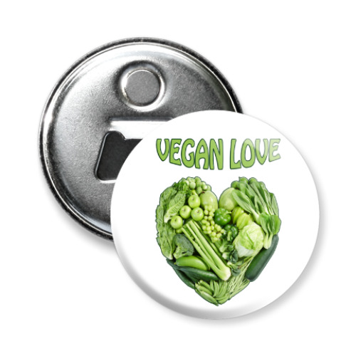 Магнит-открывашка с принтом Вегетарианцы рулят!