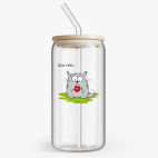 Банка с бамбуковой крышкой