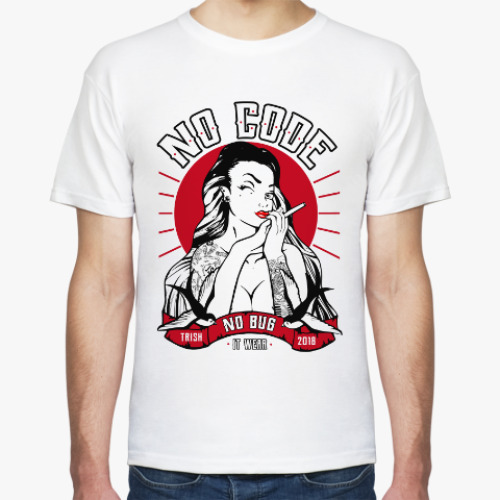 Футболка с принтом Old Coder