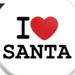 Новогодний принт I Love Santa