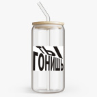 Банка с бамбуковой крышкой