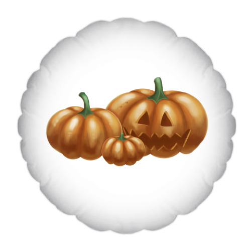 Подушка с принтом Тыковки на Хэллоуин