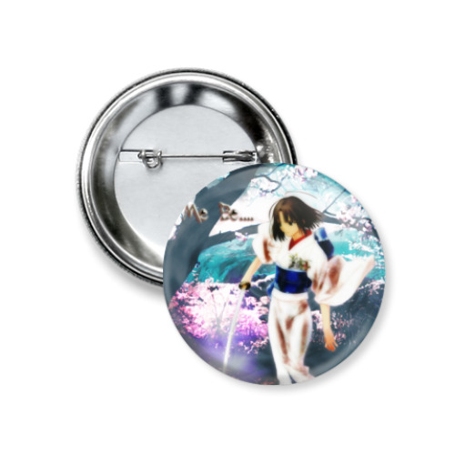 Значок 37мм с принтом Границы Пустоты