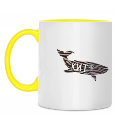 Кружка с принтом кит