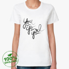 Женская футболка органик