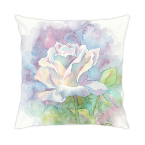 Подушка с принтом 'Роза'