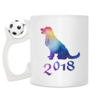 Кружка с футбольным мячиком